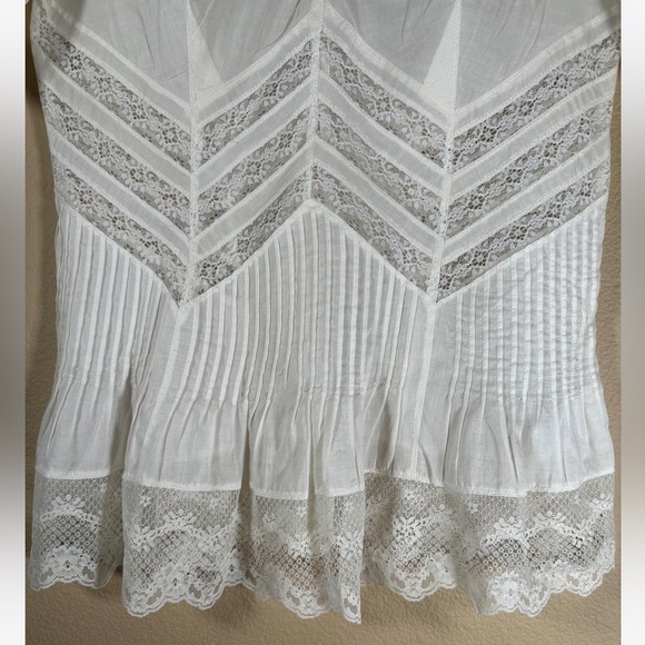 Karen Millen England Lace Cotton Blouse In Ivory - Picture 7 of 9